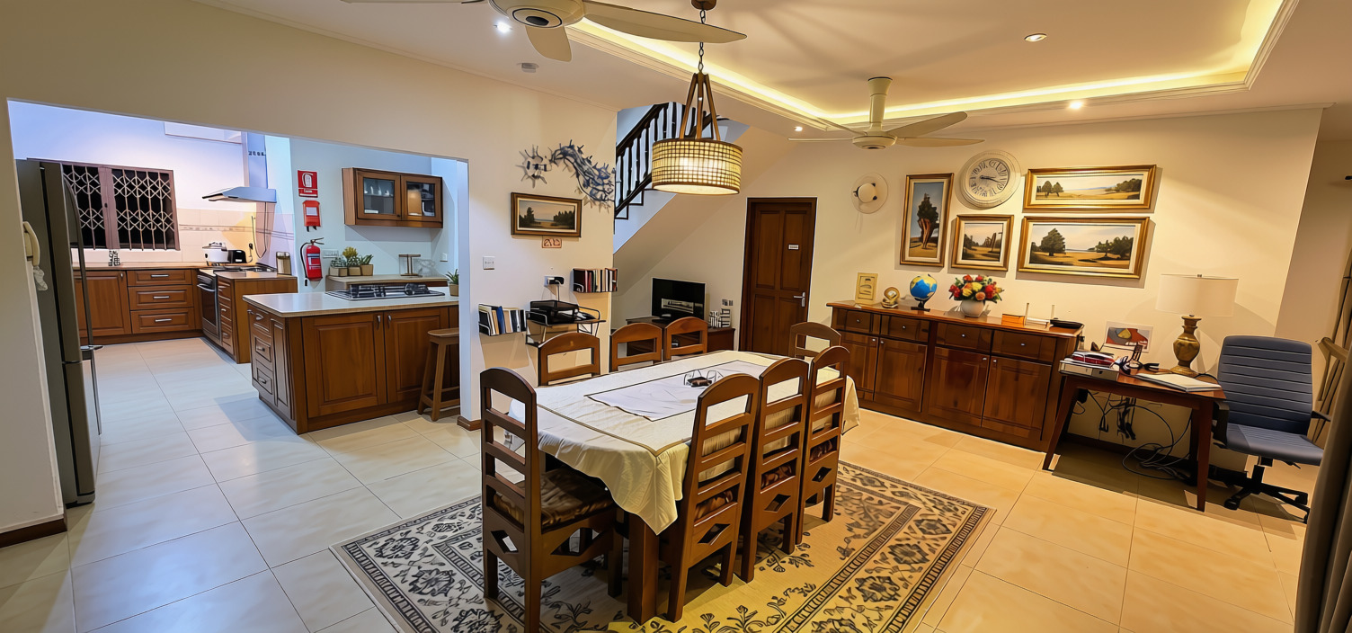 Villa reception & communal dining